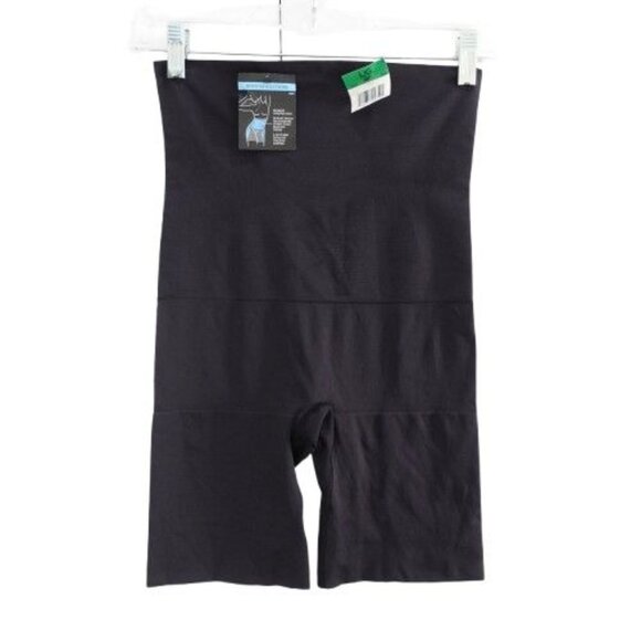 NEW Maidenform Ultra Tummy-Control Seamless High Waist Thigh Slimmer Black Sz L - Picture 1 of 6